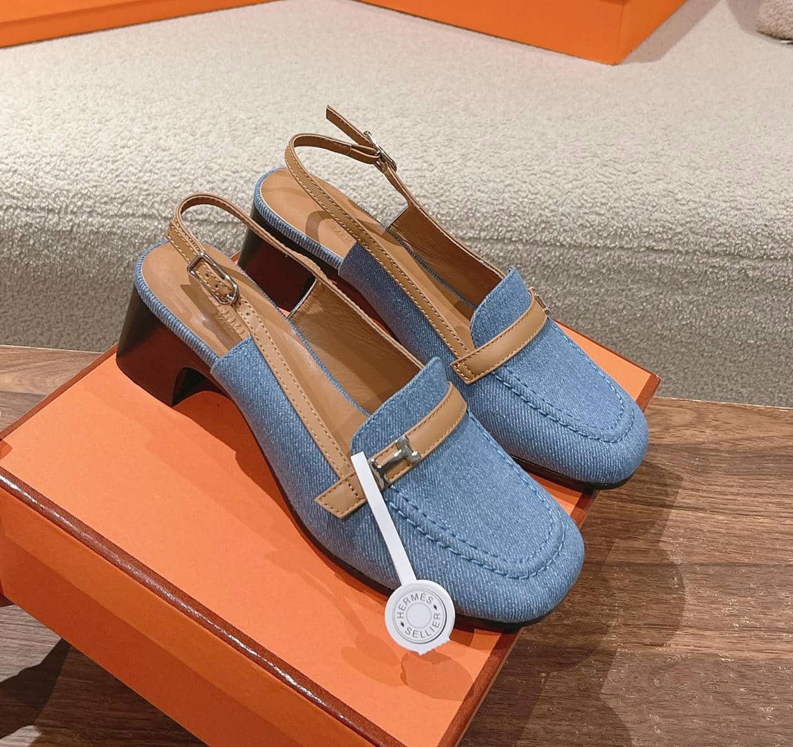 Hermès loafer slingback-7